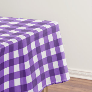 Toalha De Mesa Roxo Rústico Gingham Verifica Tablecloth Padrão