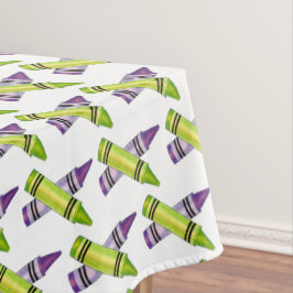 Toalha De Mesa Roxo Verde Abastecimento de Arte Professora