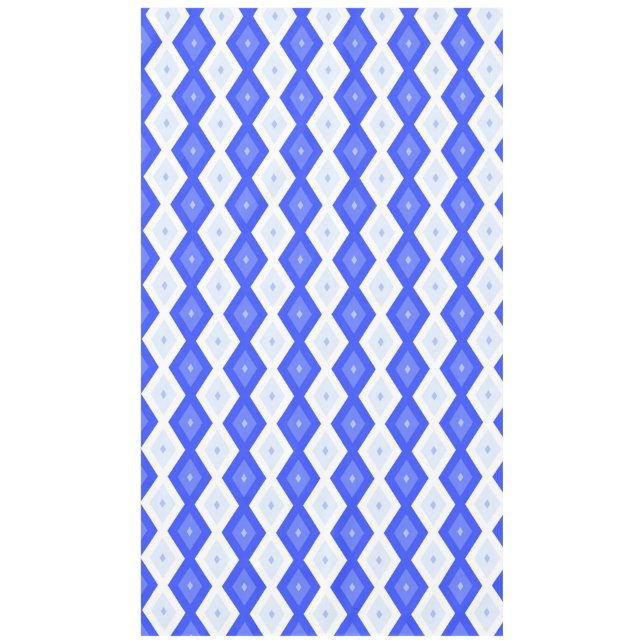 Toalha De Mesa Royal blue diamond pattern (Frente)