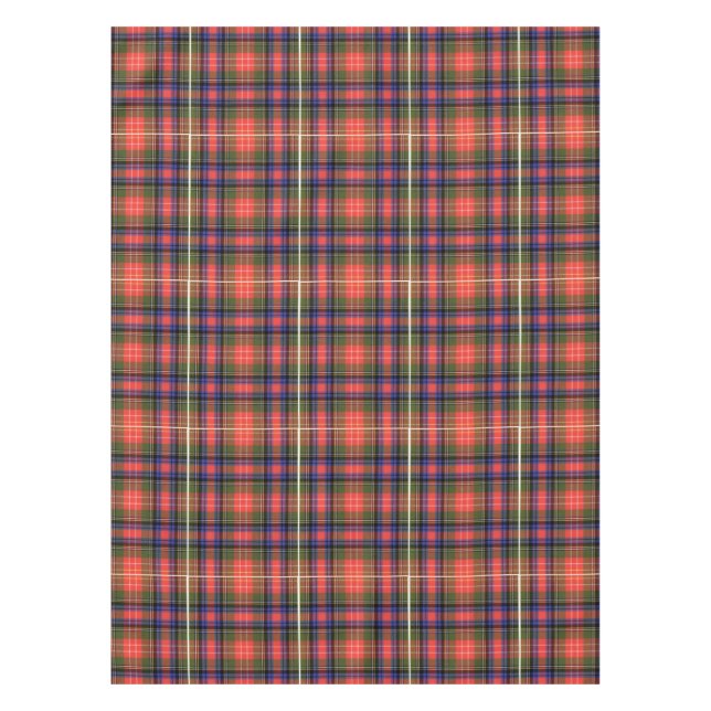 Toalha De Mesa Royal Stewart Scottish Clan Modern Xadrez Tartan (Frente)