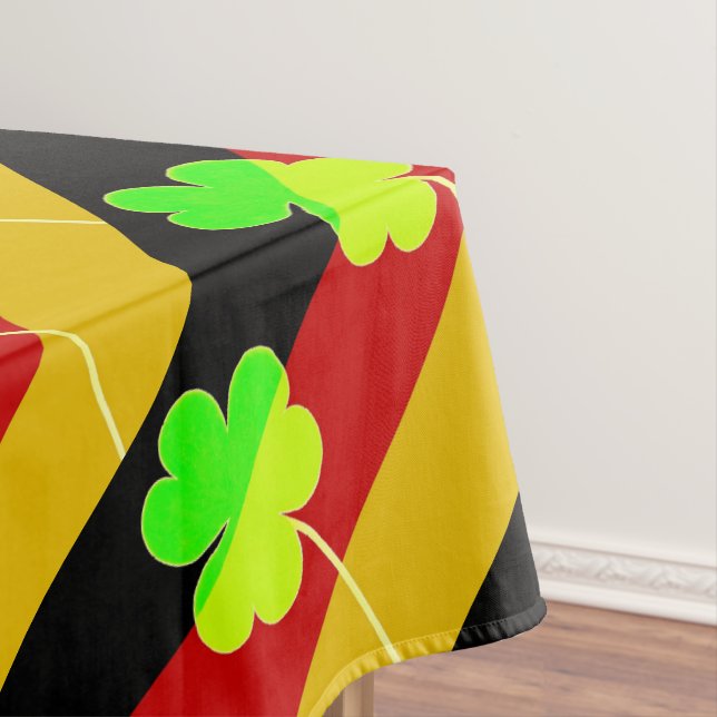 Toalha De Mesa Rua De Vestuário Do Bandeira Alemão Irlandês Shamr (Posição Original)