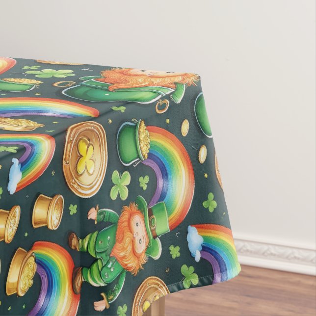 Toalha De Mesa Rua.Padrão de Patrick - duendes e ouro