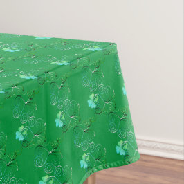 Toalha De Mesa Rua, Shamrock Curly Green do Dia de Patrick