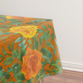 Toalha De Mesa Rust Orange Wedding Vintage Floral