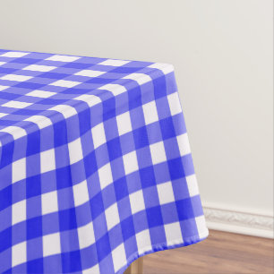 Toalha De Mesa Rustic Blue Gingham Verifica Tablecloth Padrão