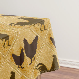 Toalha De Mesa Rustic Farmhouse Hen Pattern – In Yellow