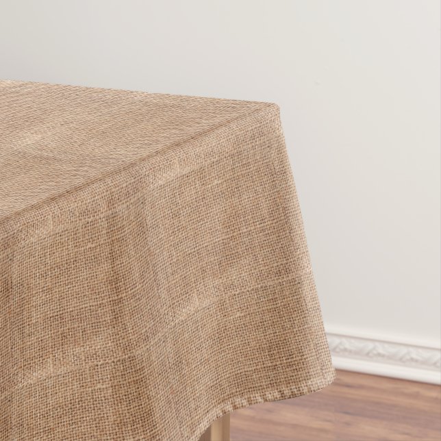 Toalha De Mesa Rustic Faux Burlap (Posição Original)