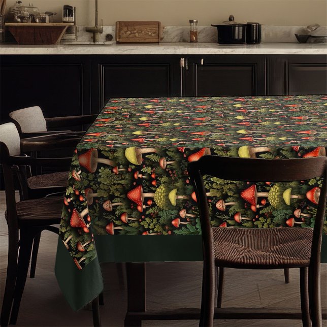 Toalha De Mesa Rustic Mushroom Tablecloth Nature’s Soft Palette (Rustic Mushroom Tablecloth Nature’s Soft Palette)