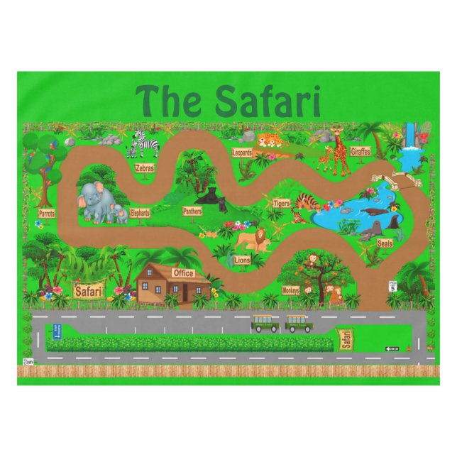 Toalha De Mesa Safari  (Frente (Horizontal))