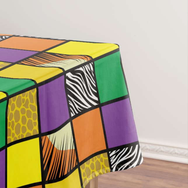 Toalha De Mesa Safari de Partido Selvagem Um primeiro aniversario (Posição Original)