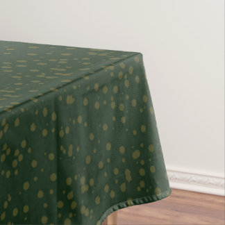 Toalha De Mesa Sage Green Polka Dots Modern Pattern