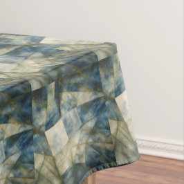Toalha De Mesa Sage Olive Green Dourado Geométrico Abstrato natur