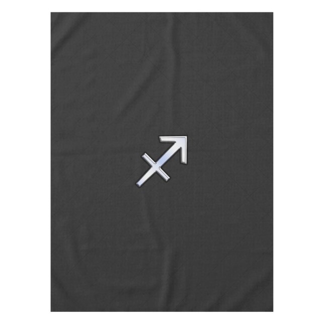 Toalha De Mesa Sagitário Moderno - Sinal Zodiac na Pele Cobra (Frente)