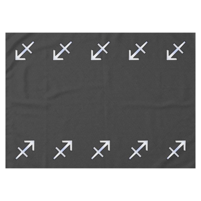 Toalha De Mesa Sagitário Moderno - Sinal Zodiac na Pele Cobra (Frente (Horizontal))