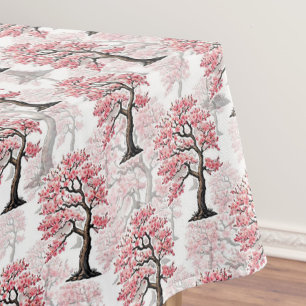 Toalha De Mesa Sakura Pink Chersom Tree Design
