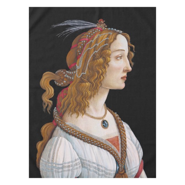 Toalha De Mesa Sandro Botticelli - Retrato de Simonetta Vespucci (Frente)