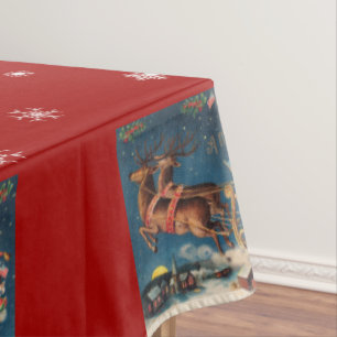Toalha De Mesa Santas Sleigh Ride