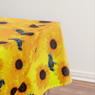 Toalha De Mesa "Sapos e Girassóis: Um Padrão Natural Reproduzível