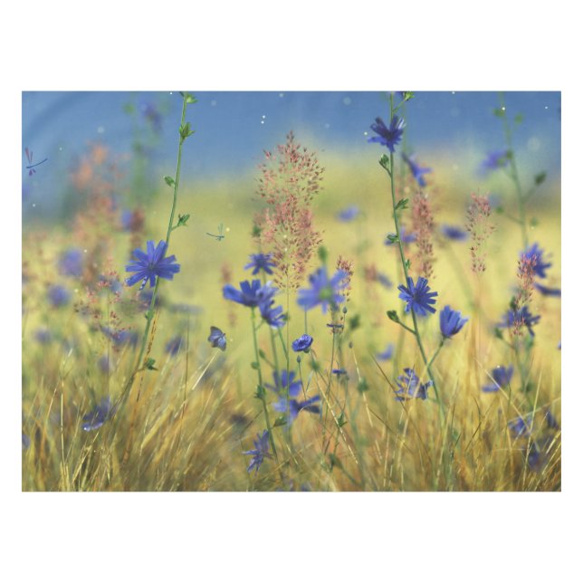 Toalha De Mesa Sapphire & Dourada Tablecloth (Frente (Horizontal))