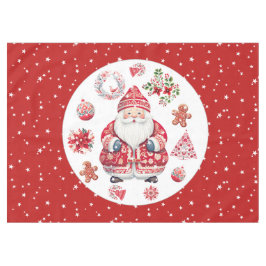 Toalha De Mesa Scandinávia Santa Claus Red Medium