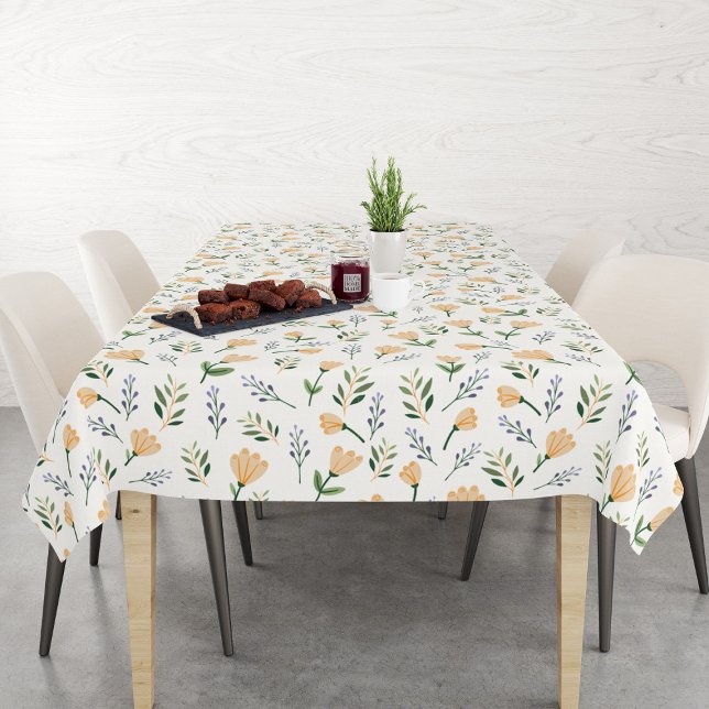 Toalha De Mesa Scandinavian Yellow Floral Tablecloth (Criador carregado)