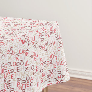 Toalha De Mesa Script cirílico russo
