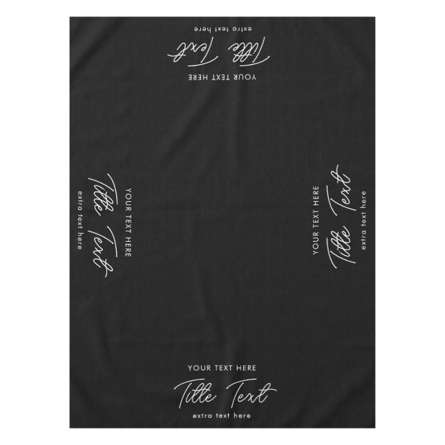 Toalha De Mesa Script Moderno do Banner do Mesa pop Up (Frente)