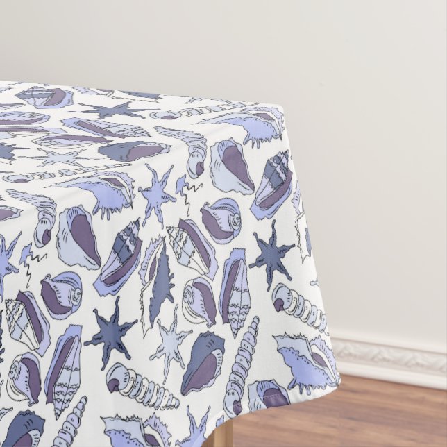 Toalha De Mesa Seashells de Lavendar (Posição Original)