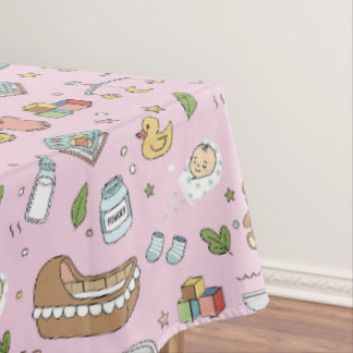 Toalha de mesa sem costura de ursinho de pelúcia p