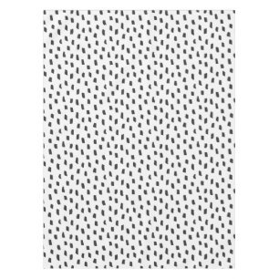 Toalha De Mesa Semente Preta Marca Solta Off-White