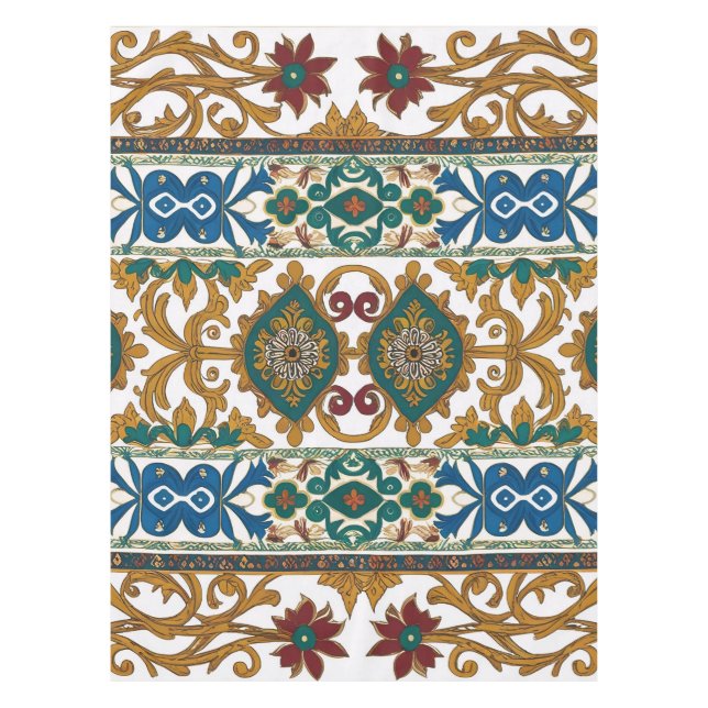 Toalha De Mesa Serbian ethnic seamless design 4 (Frente)