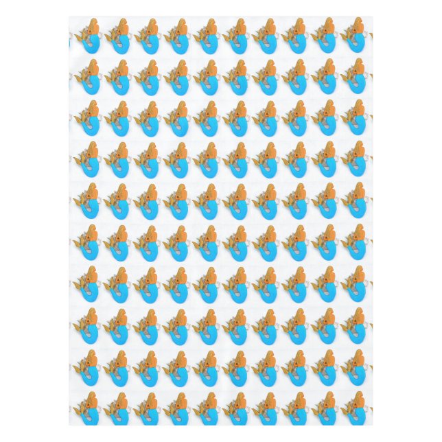 Toalha De Mesa sereias azuis (Frente)