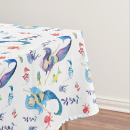 Toalha De Mesa Sereias Cutas Sob O Mar