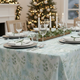 Toalha De Mesa Serene Winter Botanical Table Linen