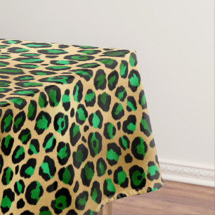 Toalha De Mesa Série Emerald e Safari Dourado Design 8
