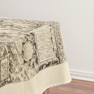 Toalha De Mesa Serpentes do Mar do Mapa Mundial