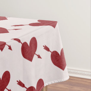 Toalha De Mesa Setas de Cupido em Tablecloth de Corações