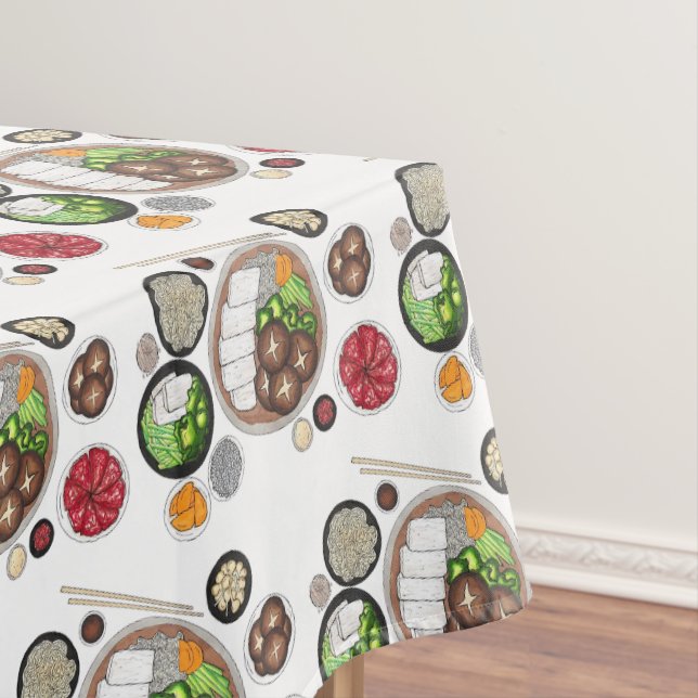 Toalha De Mesa Shabu-Shabu, Comida do partido japonês Hotpot (Posição Original)