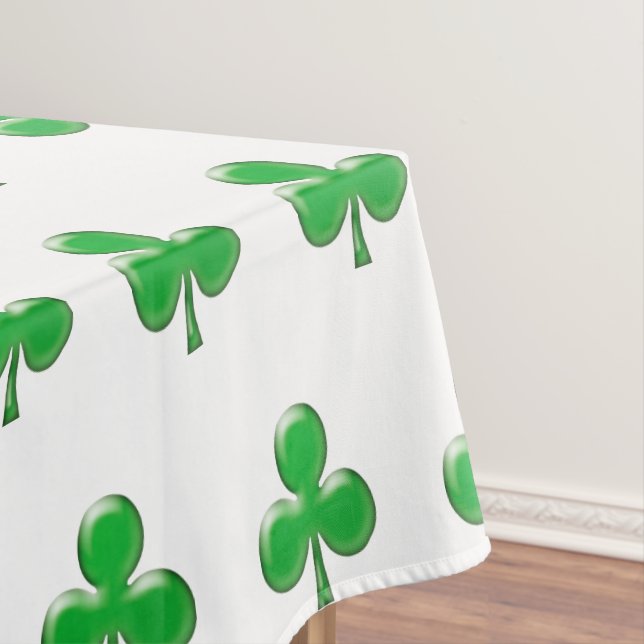 Toalha De Mesa Shamrock Verde Irlandês do Dia de São Patrício (Posição Original)