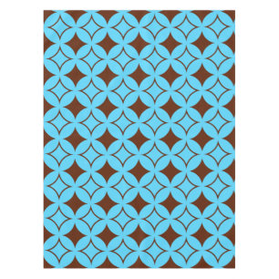 Toalha De Mesa Shippo azul e marrom