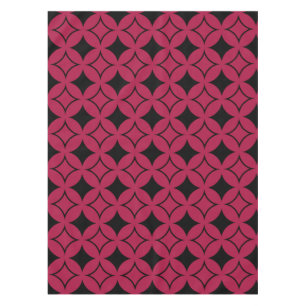 Toalha De Mesa Shippo vermelho e preto
