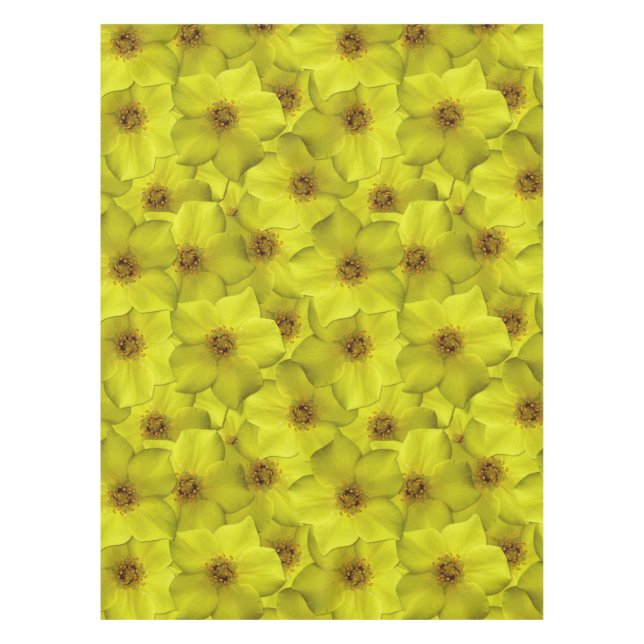 Toalha De Mesa Shrubby Cinquefoil Padrão Sem Costura (Frente)