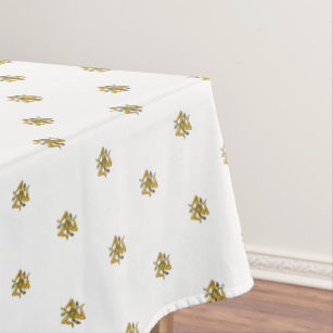 Toalha De Mesa Siciliana Trinacria Dourada Tablecloth