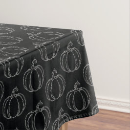 Toalha De Mesa Silver Pumpkin Halloween