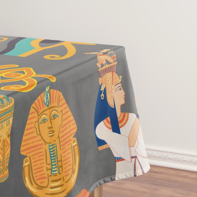 Toalha De Mesa Símbolo de Padrão Antigo Egípcio Hieróglifo (Posição Original)