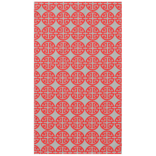 Toalha De Mesa Símbolo de prosperidade chinês vermelho