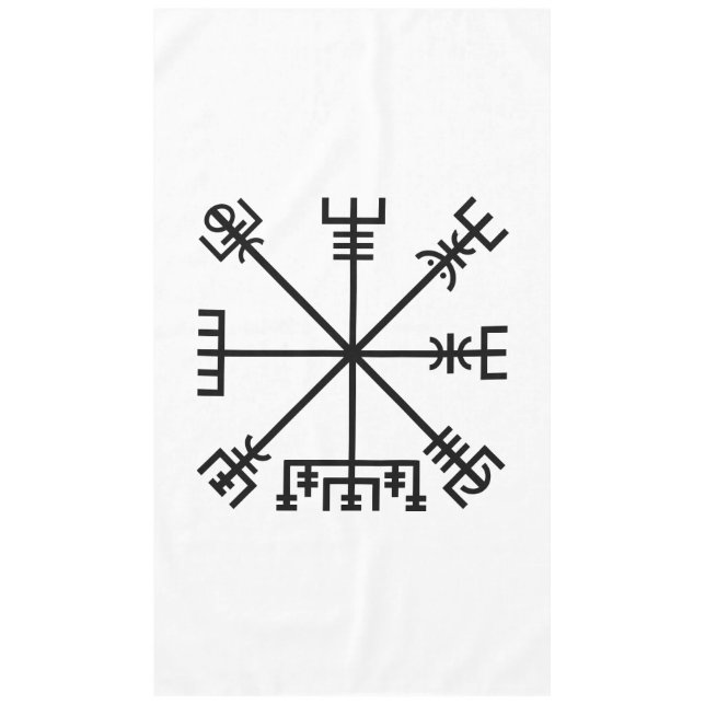Toalha De Mesa Símbolo de Vegvisir (Frente)