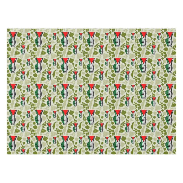 Toalha De Mesa Símbolo do Triângulo Vermelho da Resistência com S (Frente (Horizontal))