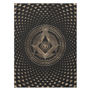 Toalha De Mesa Símbolo maçonário Quadrado e Bússolas