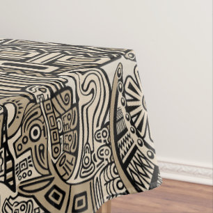 Toalha De Mesa Símbolos Históricos Antigos Estilo de Tatuagem